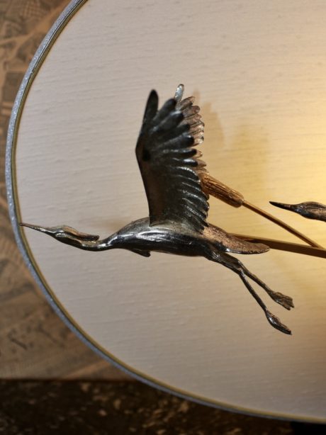 Rare Italian Lanciotto Galeotti Heron Lamp