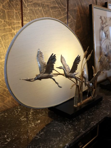 Rare Italian Lanciotto Galeotti Heron Lamp