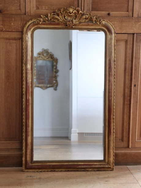 Antique Louis Philippe gilded mirror