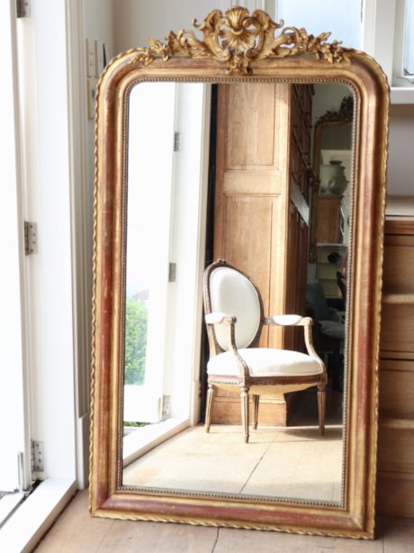 Antique Louis Philippe gilded mirror